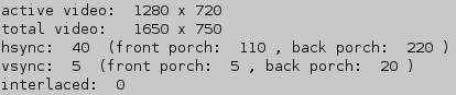 Timing analysis of a 720p60 video input from an Apple iPad 4
