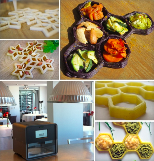 "Designer" food: Have fun with Foodini and print designer food presentations. Particularly interesting for chefs, restaurants and other food businesses.