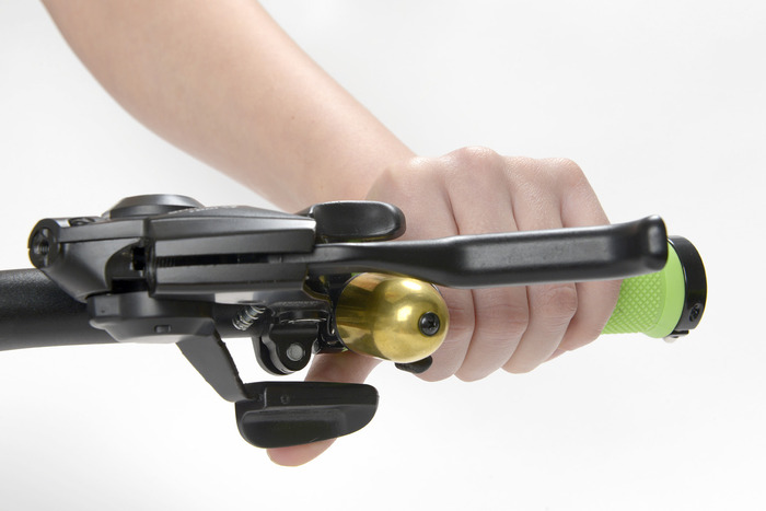 Trigger Bell works perfectly with integrated rapid fire gear shifters and brakes