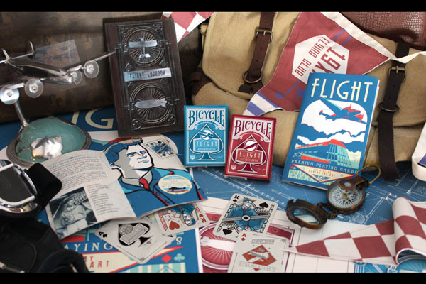 Vintage Aviation Playing Cards with Art Booklet