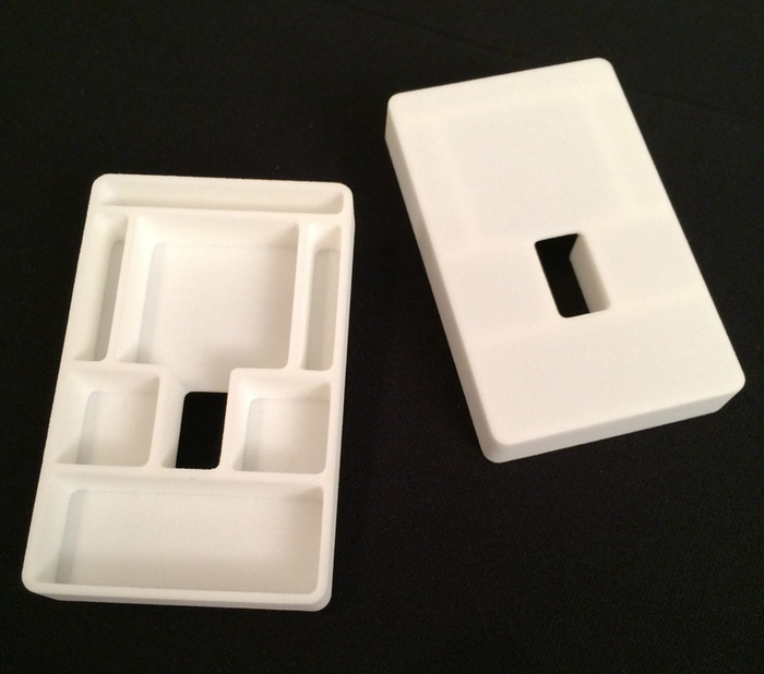 3D printer prototype of the recoiling accessory