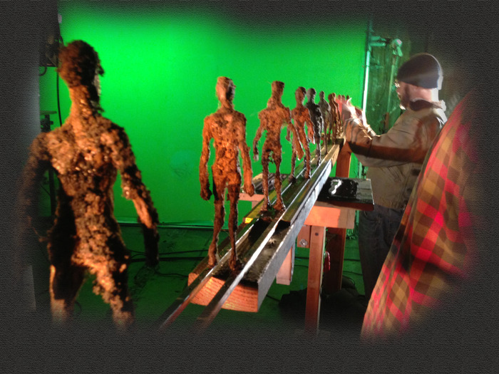 Tom Gibbons and Chuck Duke animating MAD GOD