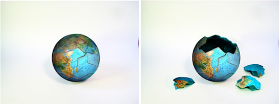 Images rendered to simulate future possibilities