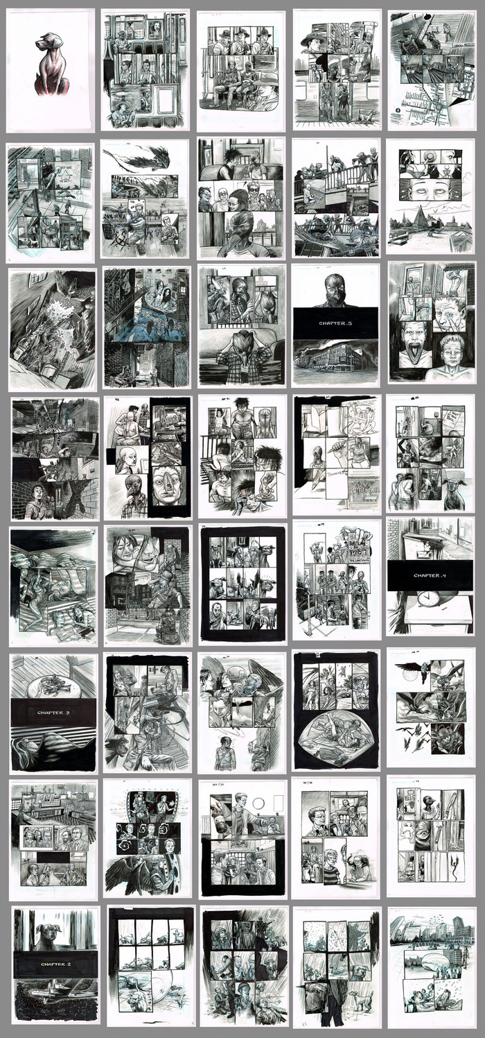 Thumbs of the pages of Therefore, Repent! Warning, some mild nudity.