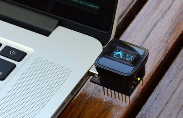 Use the MicroView to make a project that displays your local weather!