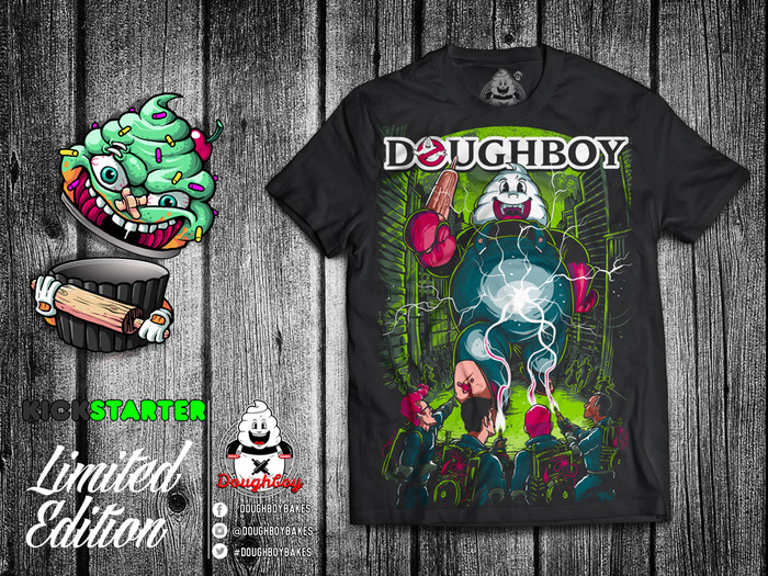 Doughbusters tee with packaging!
