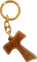 Tau keychain with the latin inscription “Pax et Bonum”