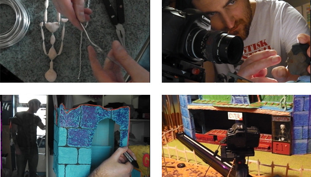 Everything is made by hand with simple materials.