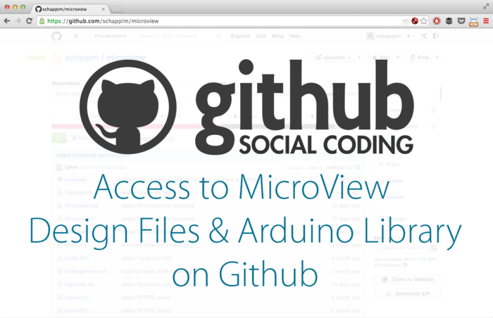 Backers get instant access to the MicroView design files on Github.