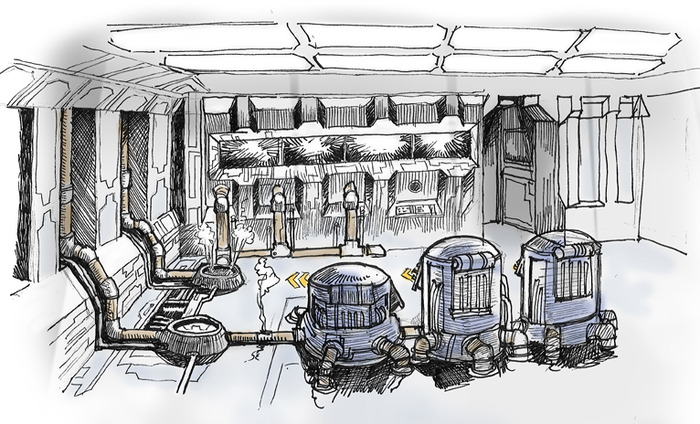 Step 3 - Concept art for cryonic chamber