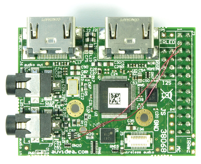 Top view of the prototype module