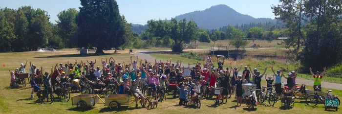 Over 100 riders showed up for the Eugene Roll Call. Thanks to Co-Directors Paul Adkins, Kate Carroll Burns and Shane MacRhodes, I was there to capture it!