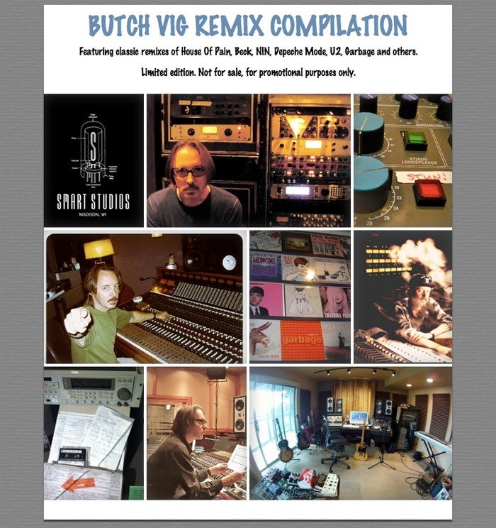 Butch Vig home made artwork for CD compilation - see rewards