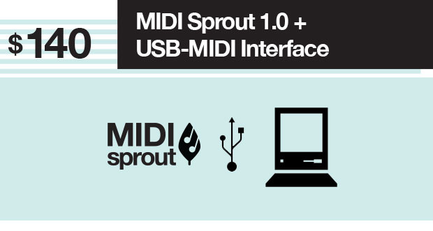 Connect your MIDI Sprout to your computer and listen to the music of nature through your favorite MIDI software!