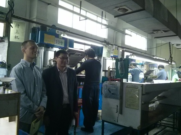 Me and the silicone factory manager