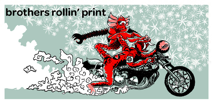 3 color 8 x 16" silk screen print