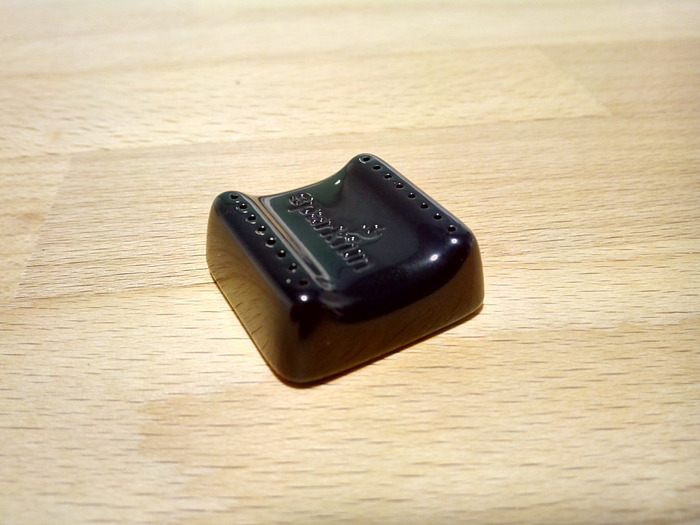 The underside of one of the sample enclosures.