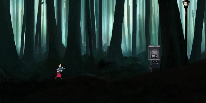 A strange encounter in the dark forest