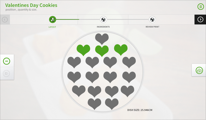 Default layouts are set to fill the entire plate. This allows for"quick print" abilities. If you choose, you can resize and change shapes, sizes and layouts.