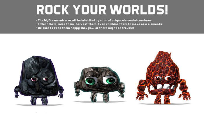 Rock Creatures FTW! Yes they are cute and cuddly. Who wouldn't want to snuggle with a rock?