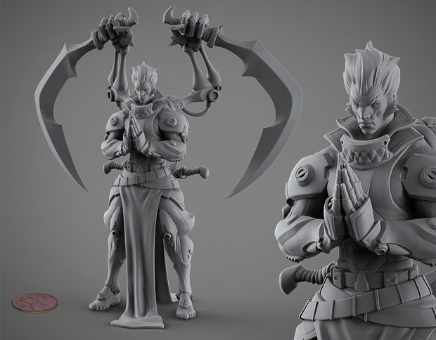Songhai Empire, Bloodborn General, 75mm Acrylic Resin Miniature