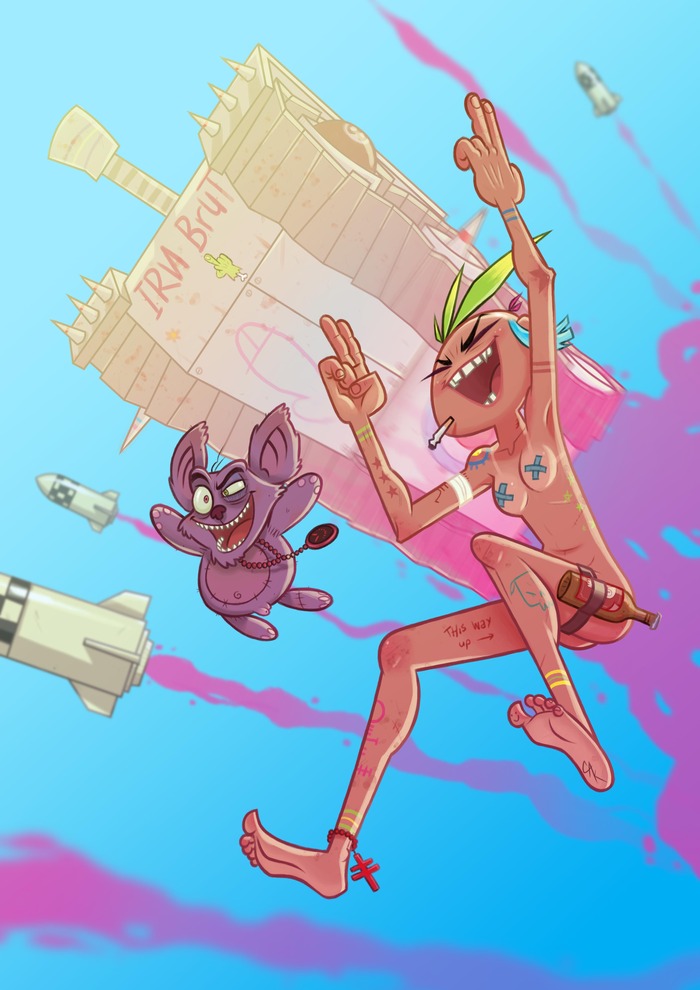 Camp Koala & Tank Girl by project artist Craig Knowles