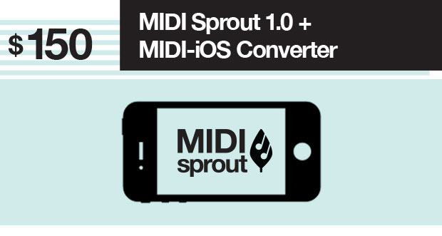 Connect your MIDI Sprout to your iPhone or iPad and listen to the music of nature through your favorite iOS synthesizer app. The iOS converter is available for all iPhone/iPad models.