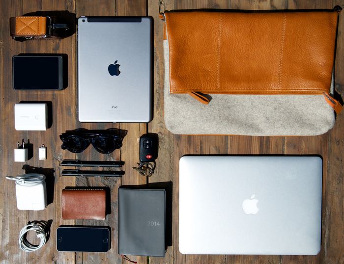 Messenger Bag with Daily Essentials