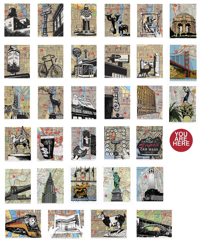 Our existing 32 prints are available as premiums for this campaign.