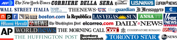 Some of the media covering the project (updated list).