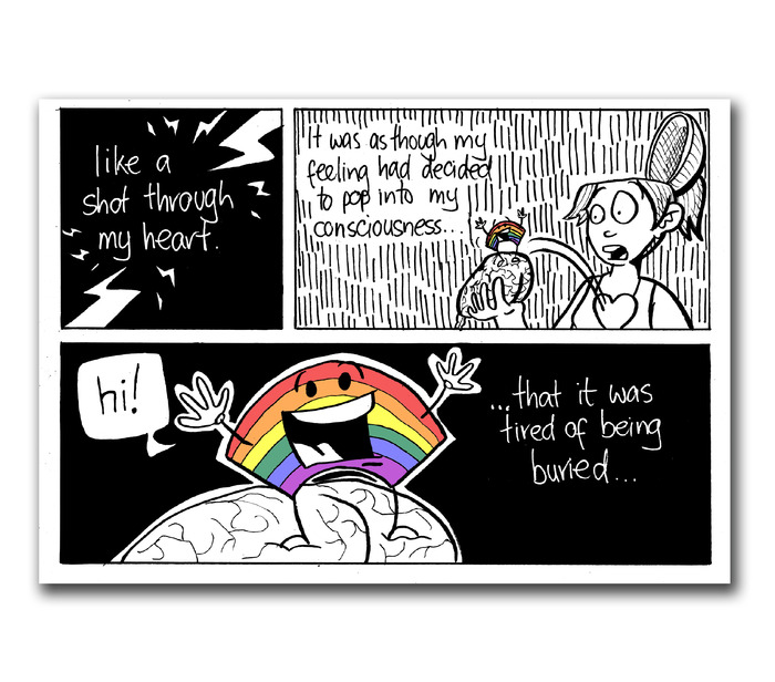A panel from "Falling in Love" in Issue 1