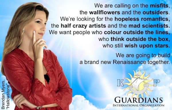 A mock recruitment ad for one of the factions in the novels.
