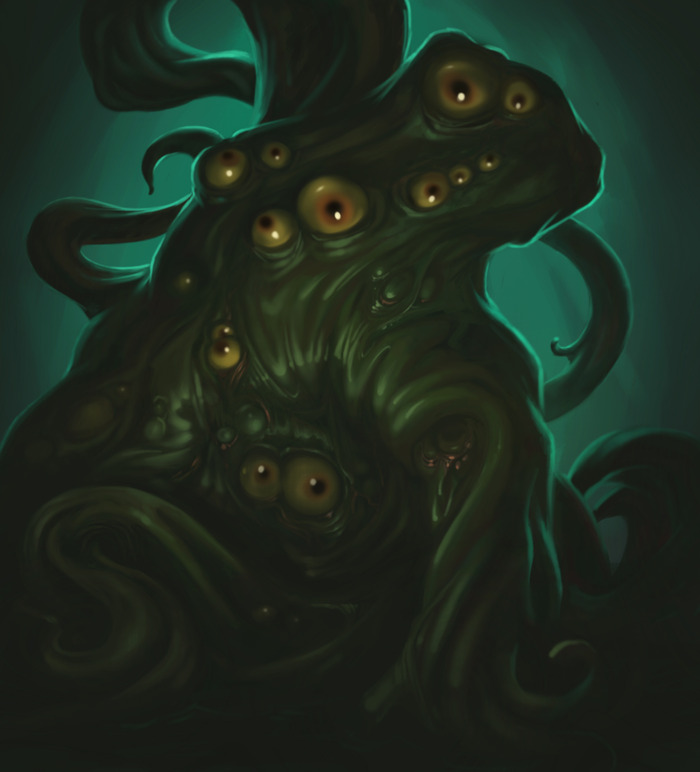 One of the most hideous and horrible of your possible foes: a shuddering, shambling Shoggoth.