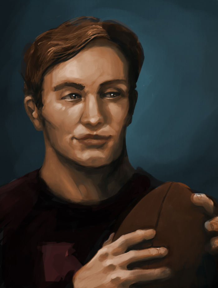 Nelson Blake, a suspicious looking student. Click through to see more character sketches!