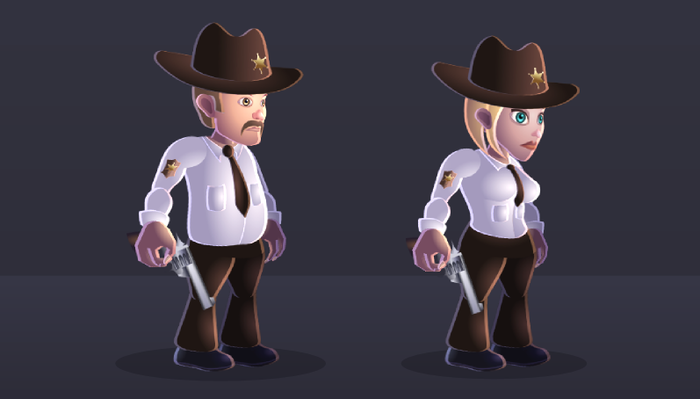 For every female toon, you will also get the male counterpart and vice-versa.