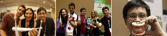 The Kolibree team at the CES 2014