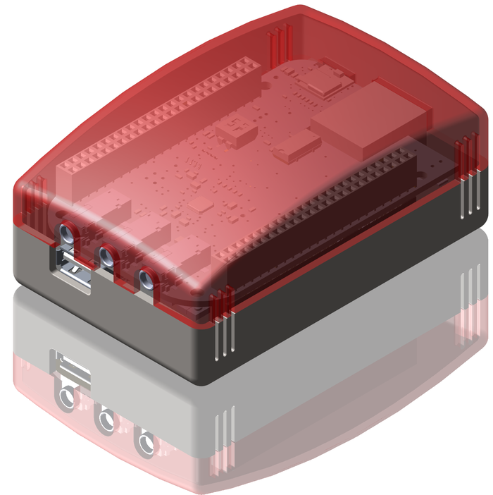 Rendering of Audio Bridge Enclosure - Not an actual photo!