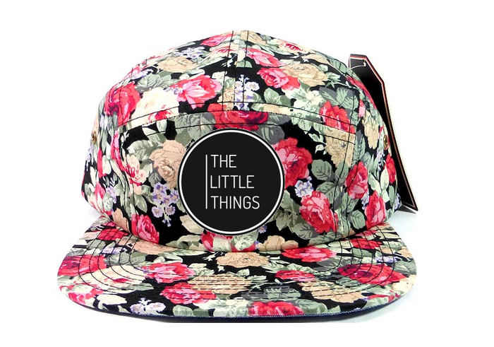 The Little Things Movie 5 Panel Snapback hat in Floral Pattern
