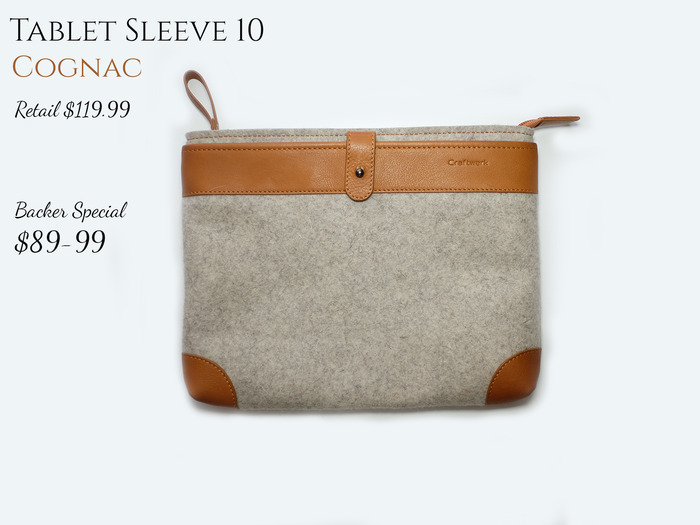 Tablet Sleeve 10 Cognac