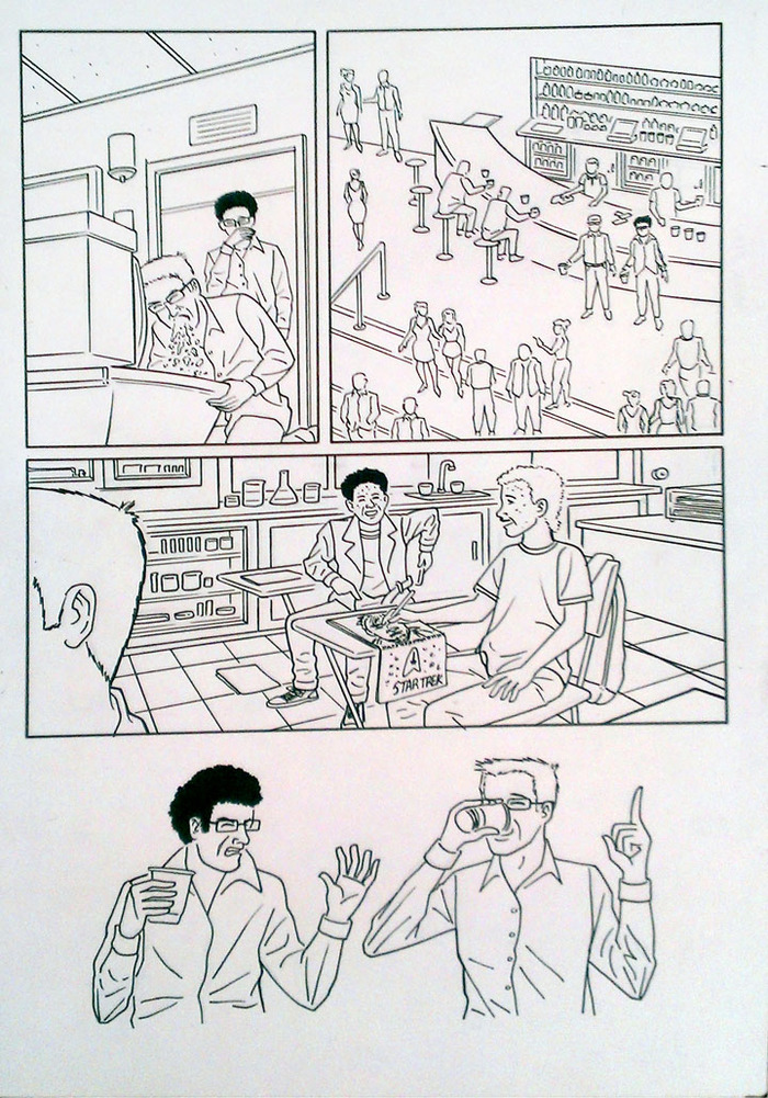 Original art from SCHMUCK by George Jurard, offered as a reward.