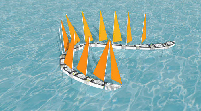 Protei "aquatic wind train"