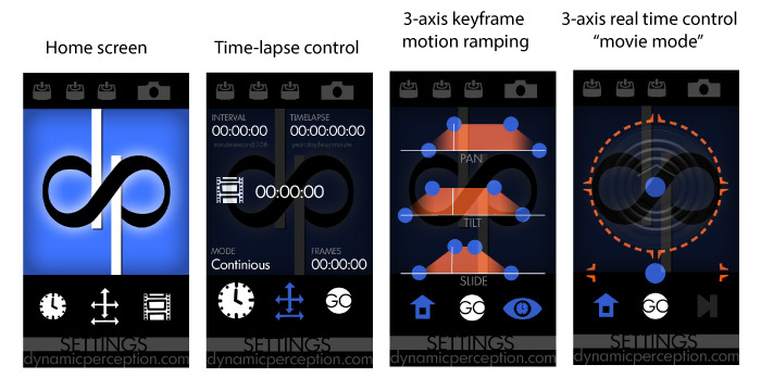 DP Motion App Screen Sketches
