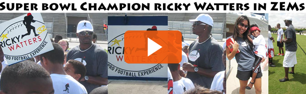 VIDEO: Super Bowl Champion Ricky Watters in ZEMs at a Youth Training Camp