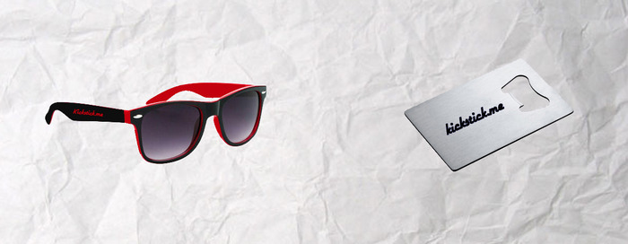Black Shades & Stainless Steel Credit Card Bottle Opener