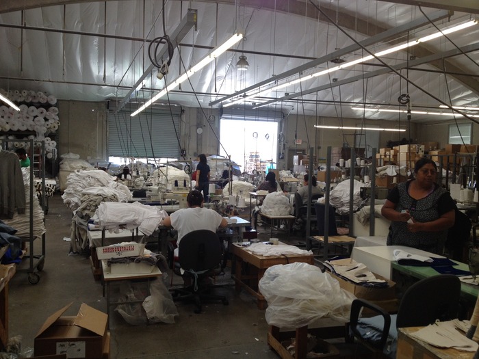 Los Angeles manufacturer located 1/2 hr from where fabrics are printed