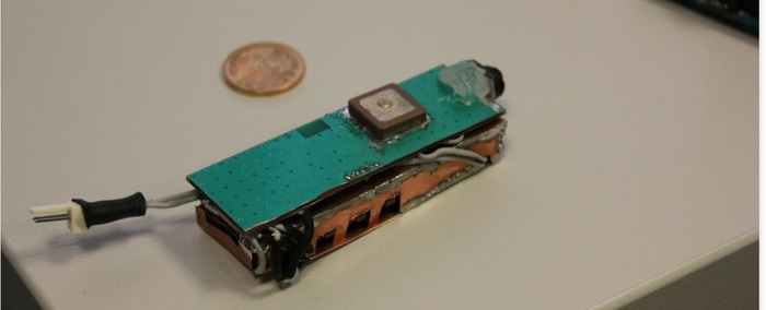 One of our First early Stage Prototypes with working GPS