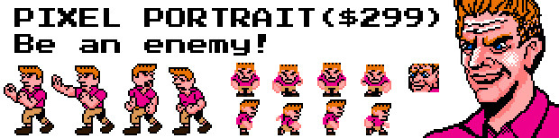 On top of the Pixel Portrait reward, be a completely unique boss in the game, complete with your own cutscene dialog.