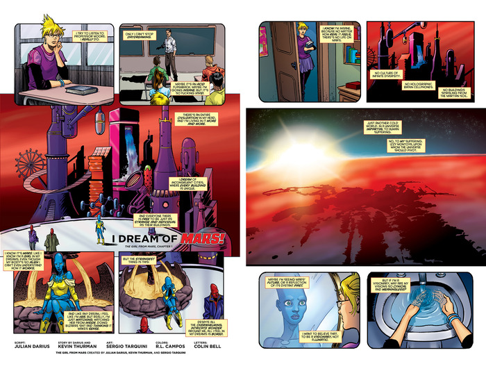 Pages 1 and 3 of the 26-page first issue.