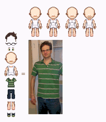 Image is at loss of quality as .gif. Take note that any clothing or armor is interchangeable.