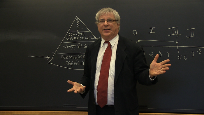 Steve Wise lecturing at Harvard Law School